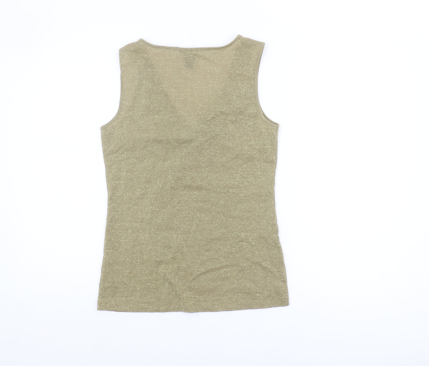 Womens UK Size M MNG Gold Basic Tank