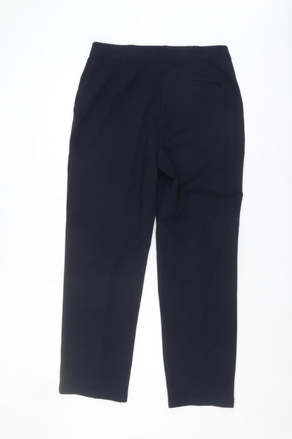 Womens UK Size 12 Marks and Spencer Regular Fit Business Casual Blue Trousers