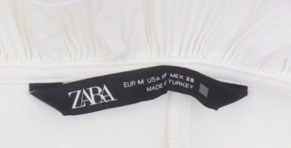 Zara Women's White Sleeveless Short Party Dress