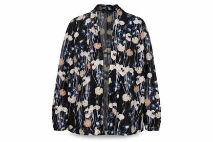 Womens UK Size 6 Miss Selfridge Black Wrap Blouse
