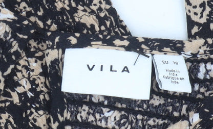 Womens UK Size 10 VILA Multicoloured Basic Blouse