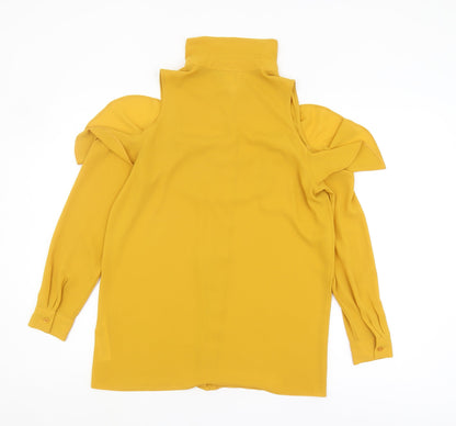 Womens UK Size 6 ASOS Yellow Basic Blouse