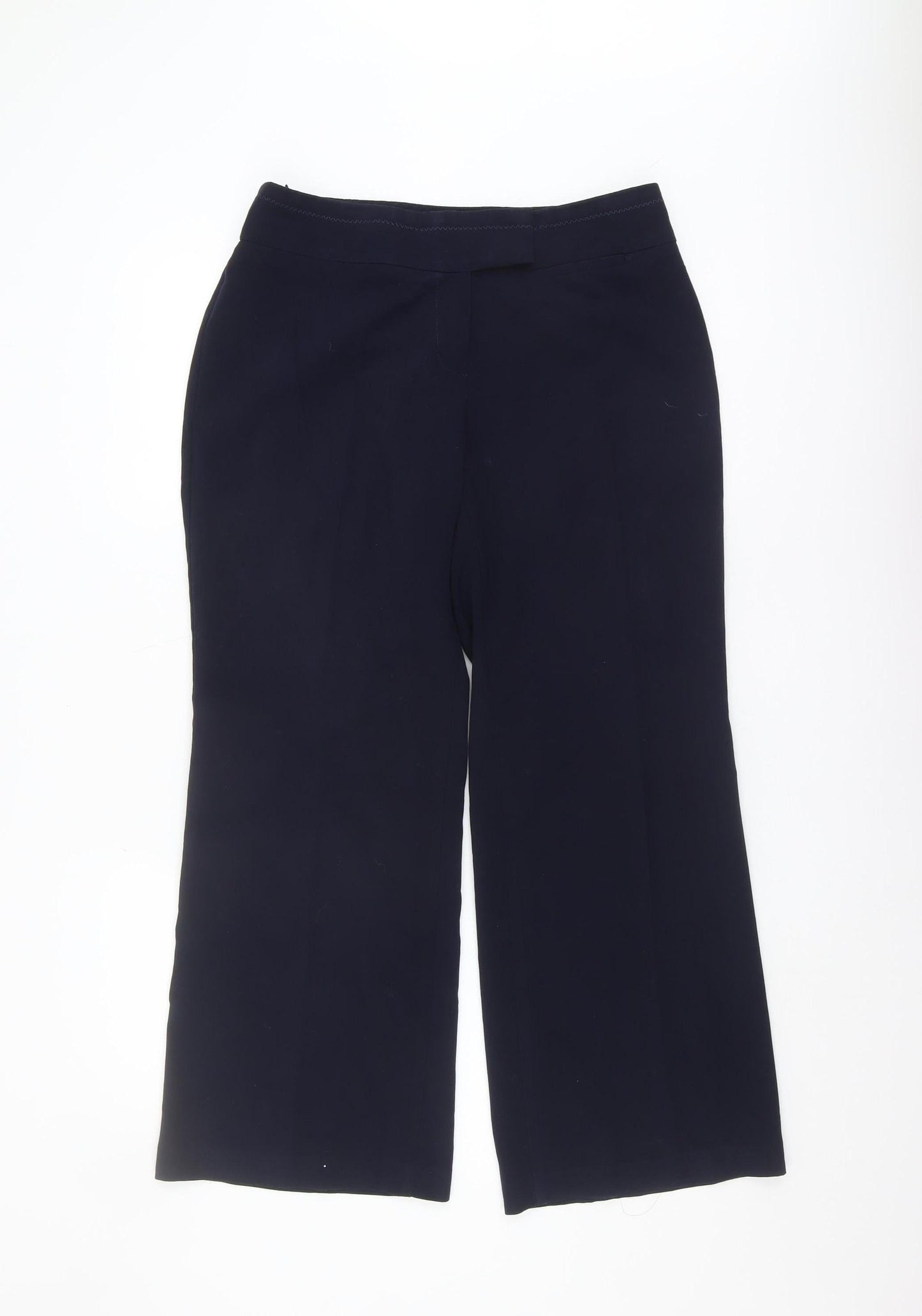 Womens UK Size 12 Marks and Spencer Regular Fit WorkwearBusiness Blue Trousers