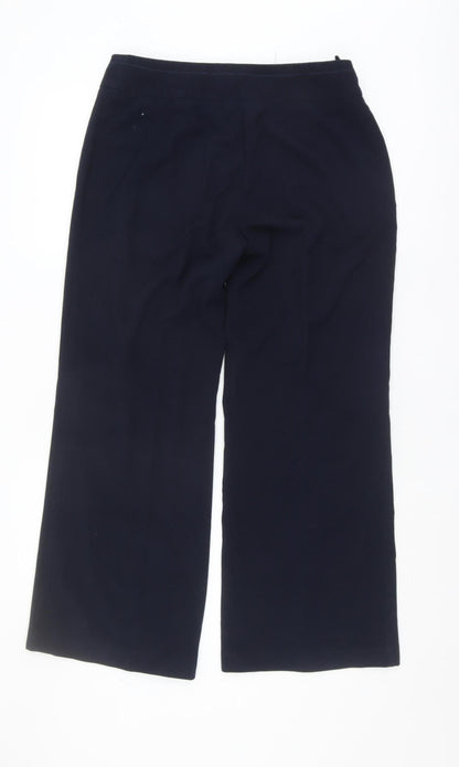 Womens UK Size 12 Marks and Spencer Regular Fit WorkwearBusiness Blue Trousers