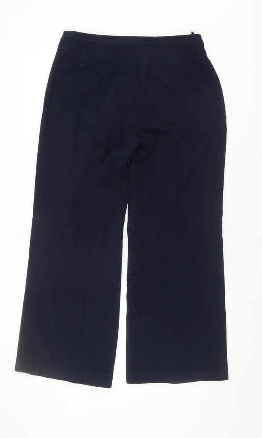 Womens UK Size 12 Marks and Spencer Regular Fit WorkwearBusiness Blue Trousers