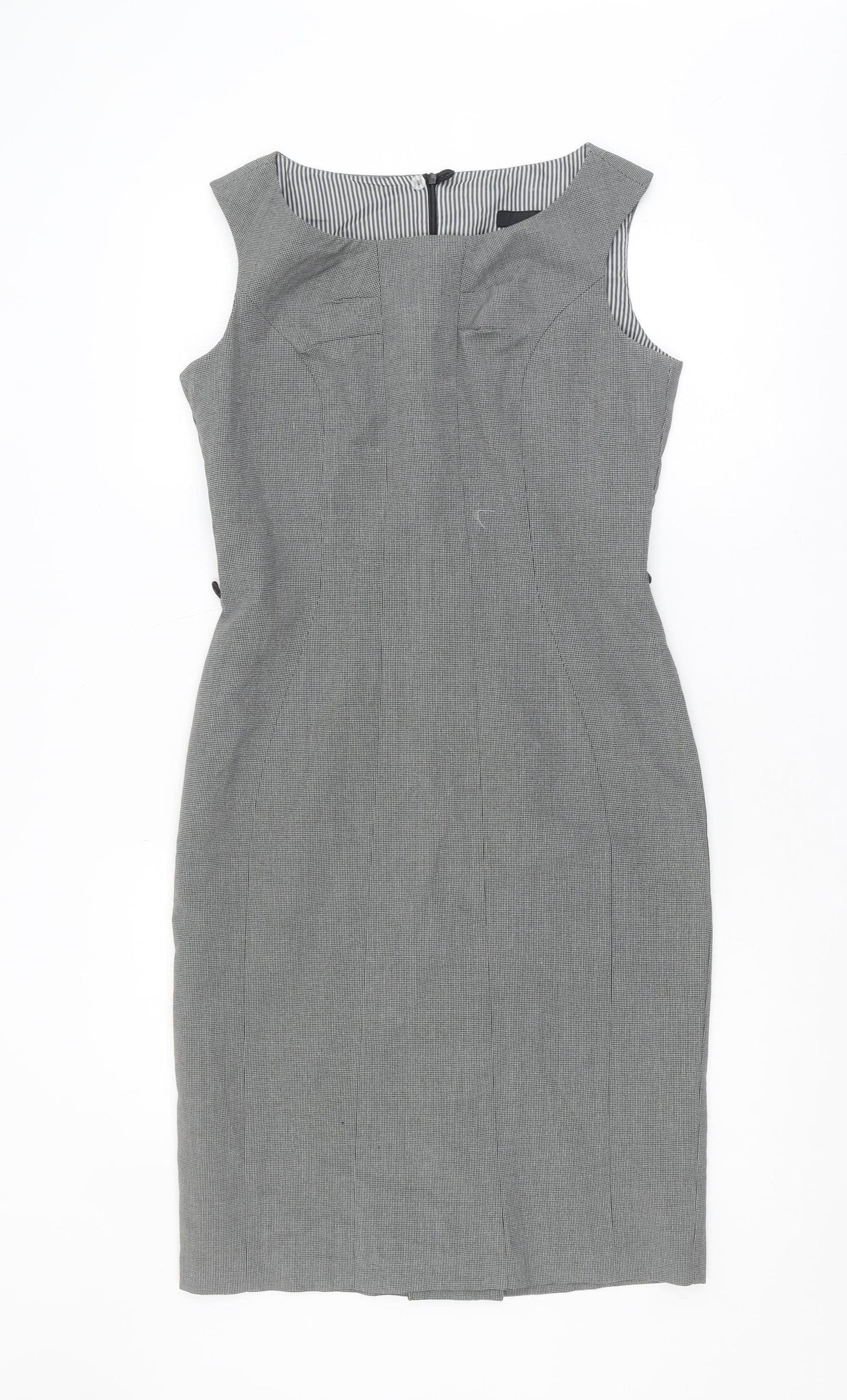 Next Women's Grey Sheath Dress - Size 10