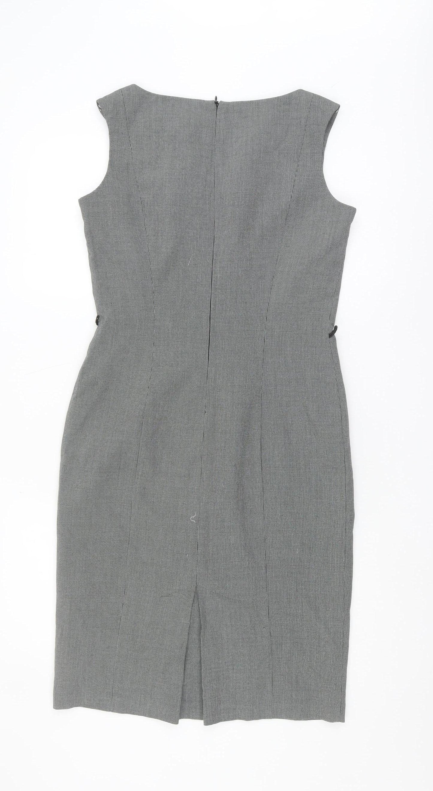 Next Women's Grey Sheath Dress - Size 10