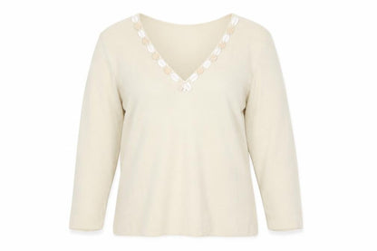 Womens UK Size 14 Principles Beige Pullover Jumper