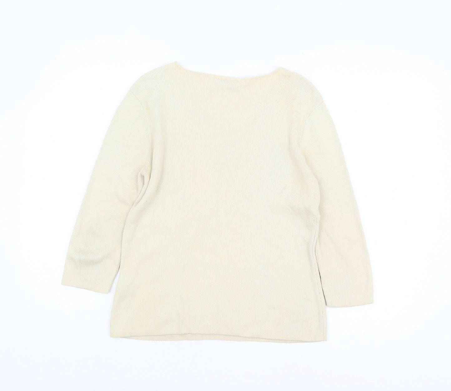 Womens UK Size 14 Principles Beige Pullover Jumper