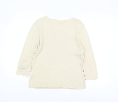 Womens UK Size 14 Principles Beige Pullover Jumper