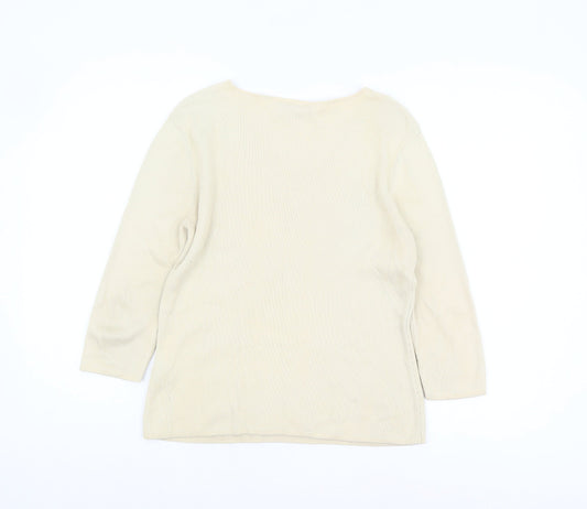 Womens UK Size 14 Principles Beige Pullover Jumper