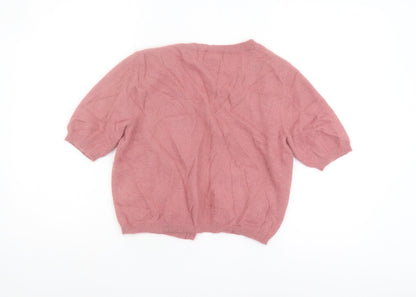 Womens UK Size 12 NEXT Pink Cardigan Jumper