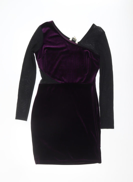 Miss Selfridge Women’s Purple Bodycon Dress Size 10