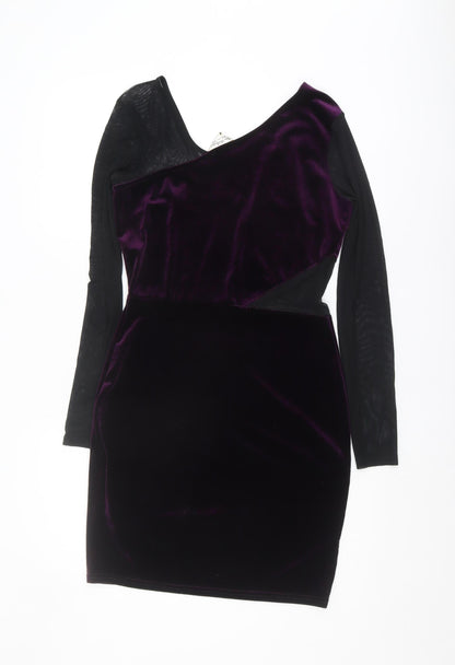 Miss Selfridge Women’s Purple Bodycon Dress Size 10
