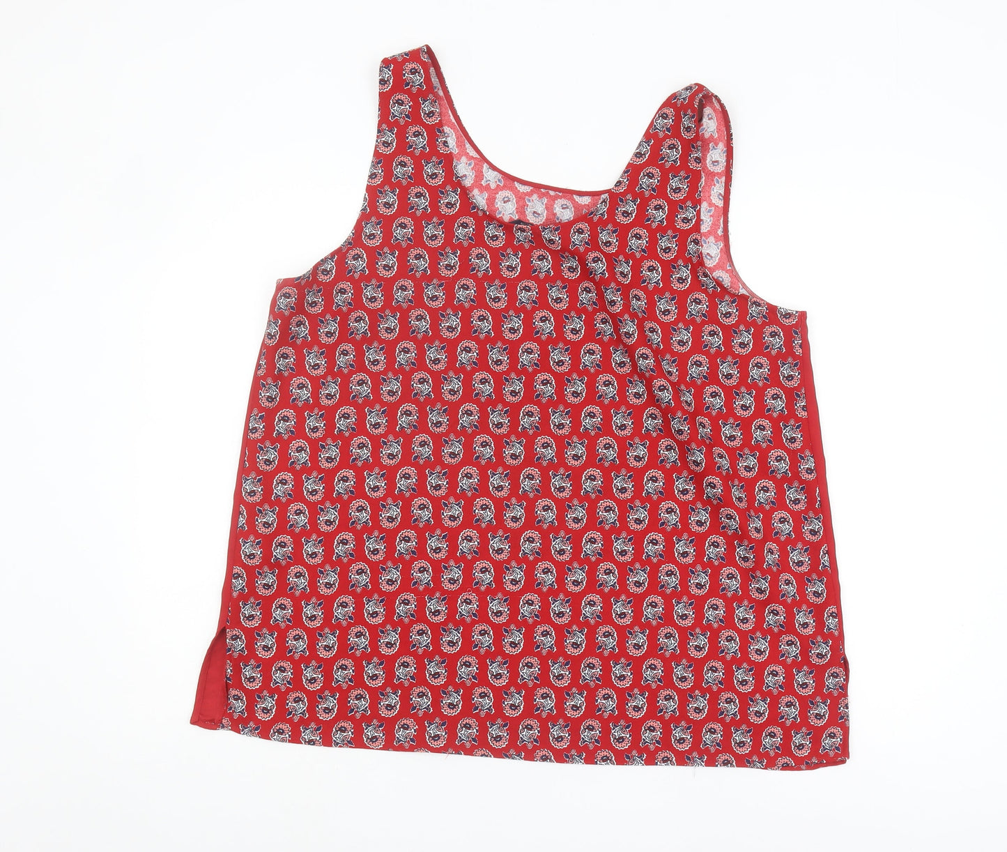 Womens UK Size 18 Marks and Spencer Red Basic Tank