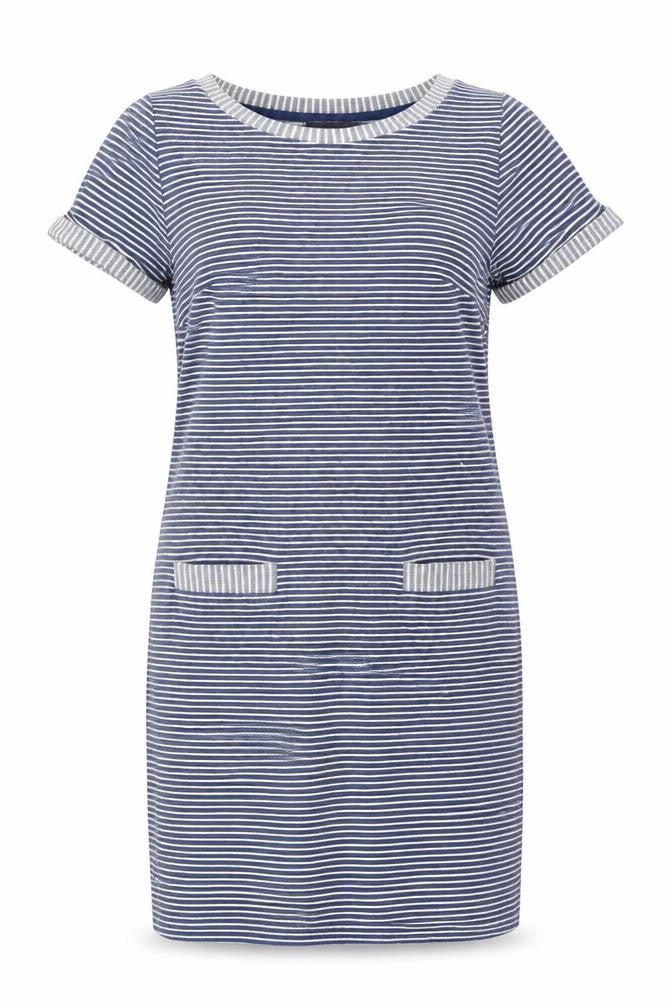 Marks and Spencer Women's Striped T-Shirt Dress, Size 8
