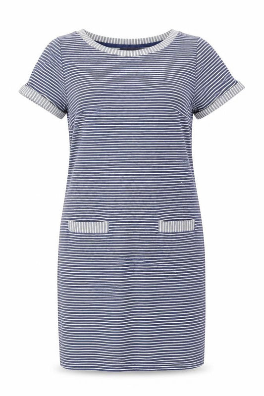 Marks and Spencer Women's Striped T-Shirt Dress, Size 8