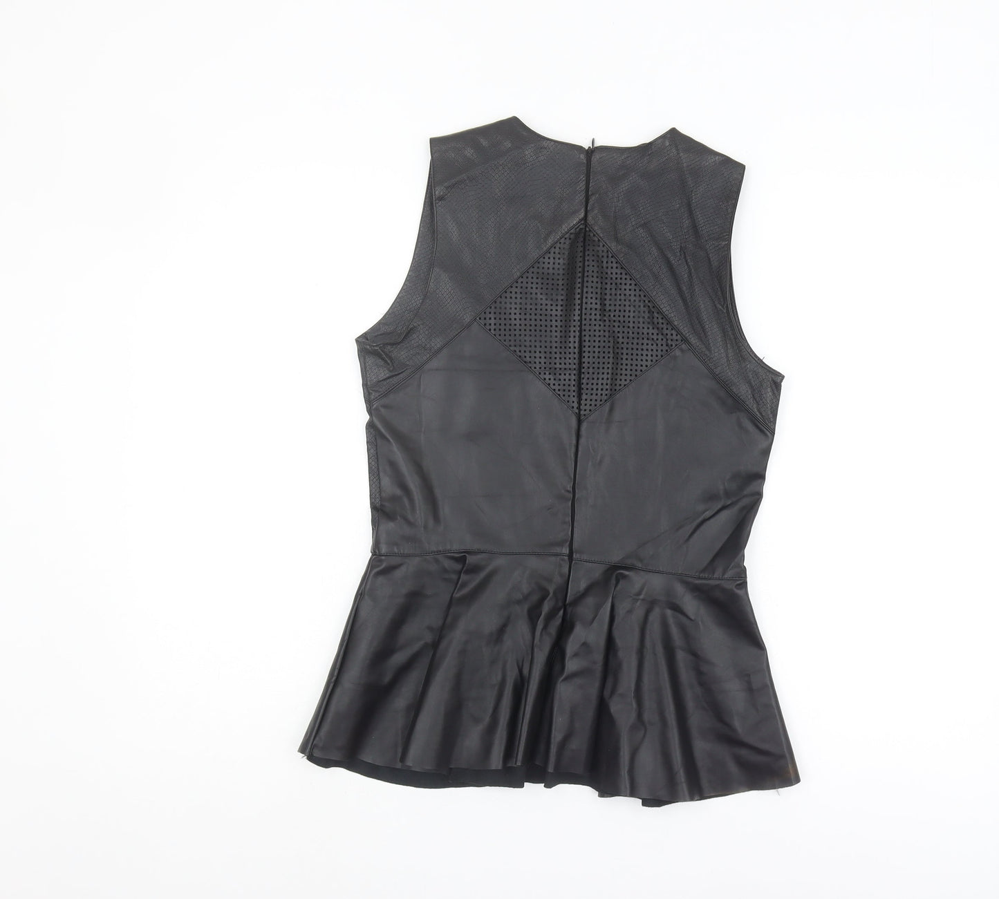 Womens UK Size M Urban Mist Black Basic Tank