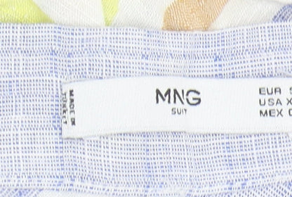 MNG Women's Multicoloured Striped Skirt Size 10