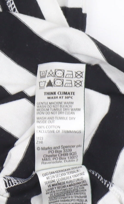 Womens UK Size 10 Marks and Spencer Multicoloured Basic T-Shirt