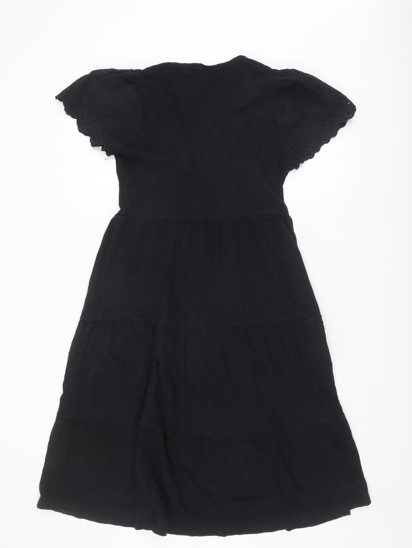 AND/OR Women's Black Midi Dress - Size 10