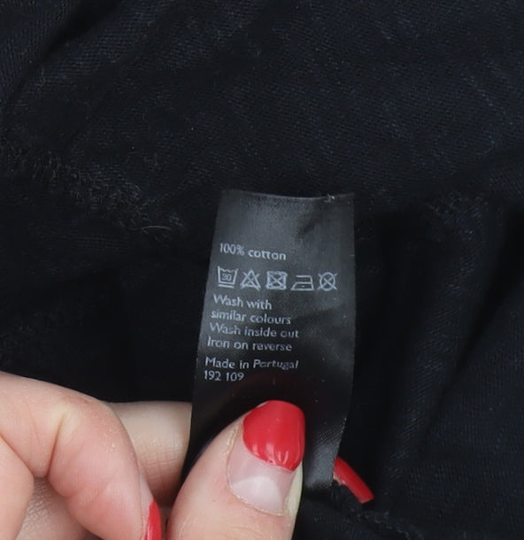 AND/OR Women's Black Midi Dress - Size 10