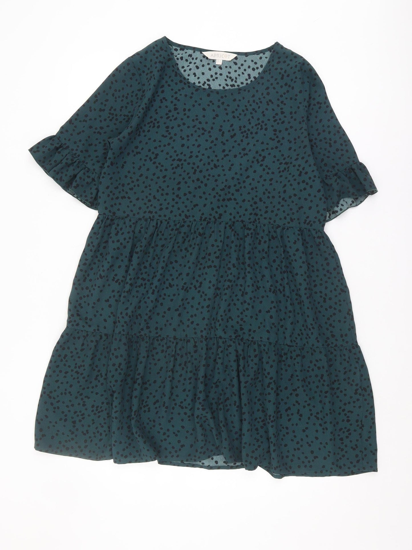 Apricot Women's Green Polka Dot Dress Size 8