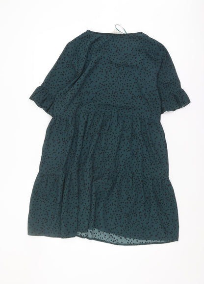 Apricot Women's Green Polka Dot Dress Size 8