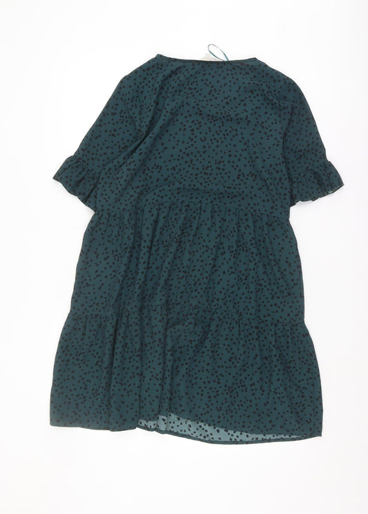 Apricot Women's Green Polka Dot Dress Size 8