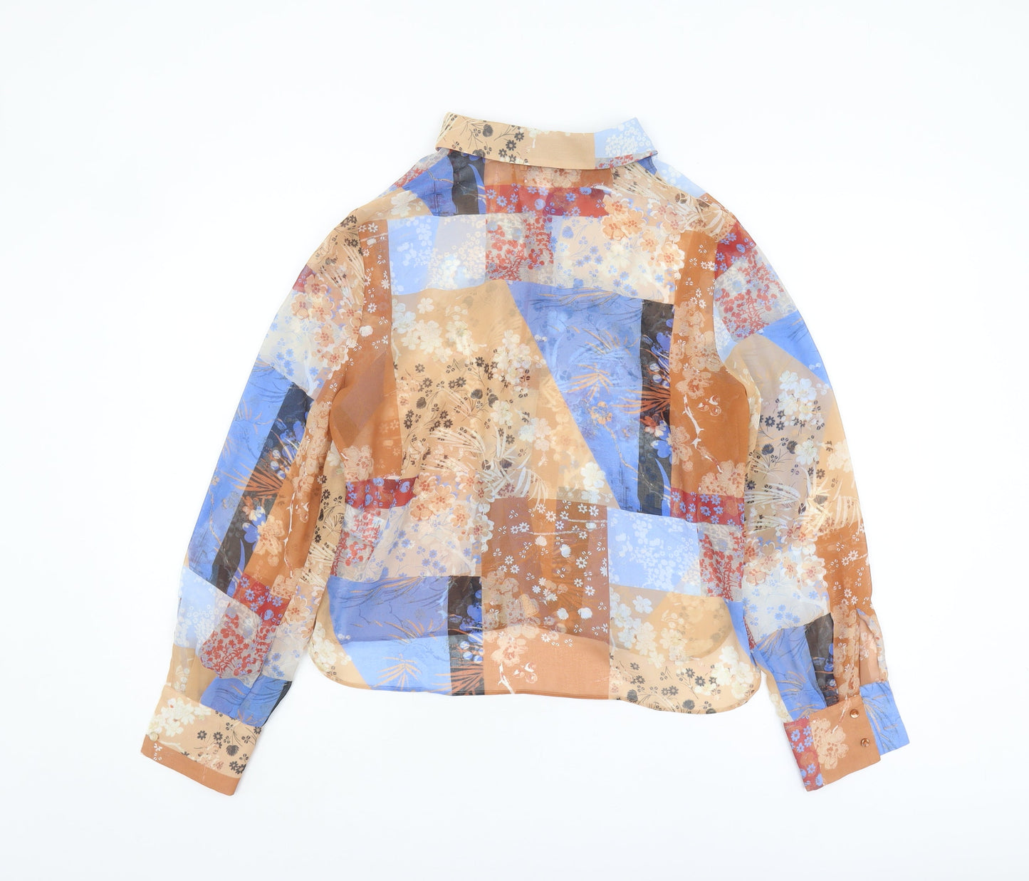 Womens UK Size 12 Marks and Spencer Multicoloured Basic Blouse
