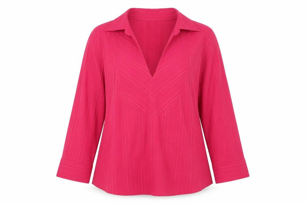Womens UK Size 12 Marks and Spencer Pink Basic Blouse