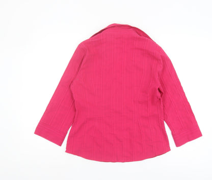 Womens UK Size 12 Marks and Spencer Pink Basic Blouse