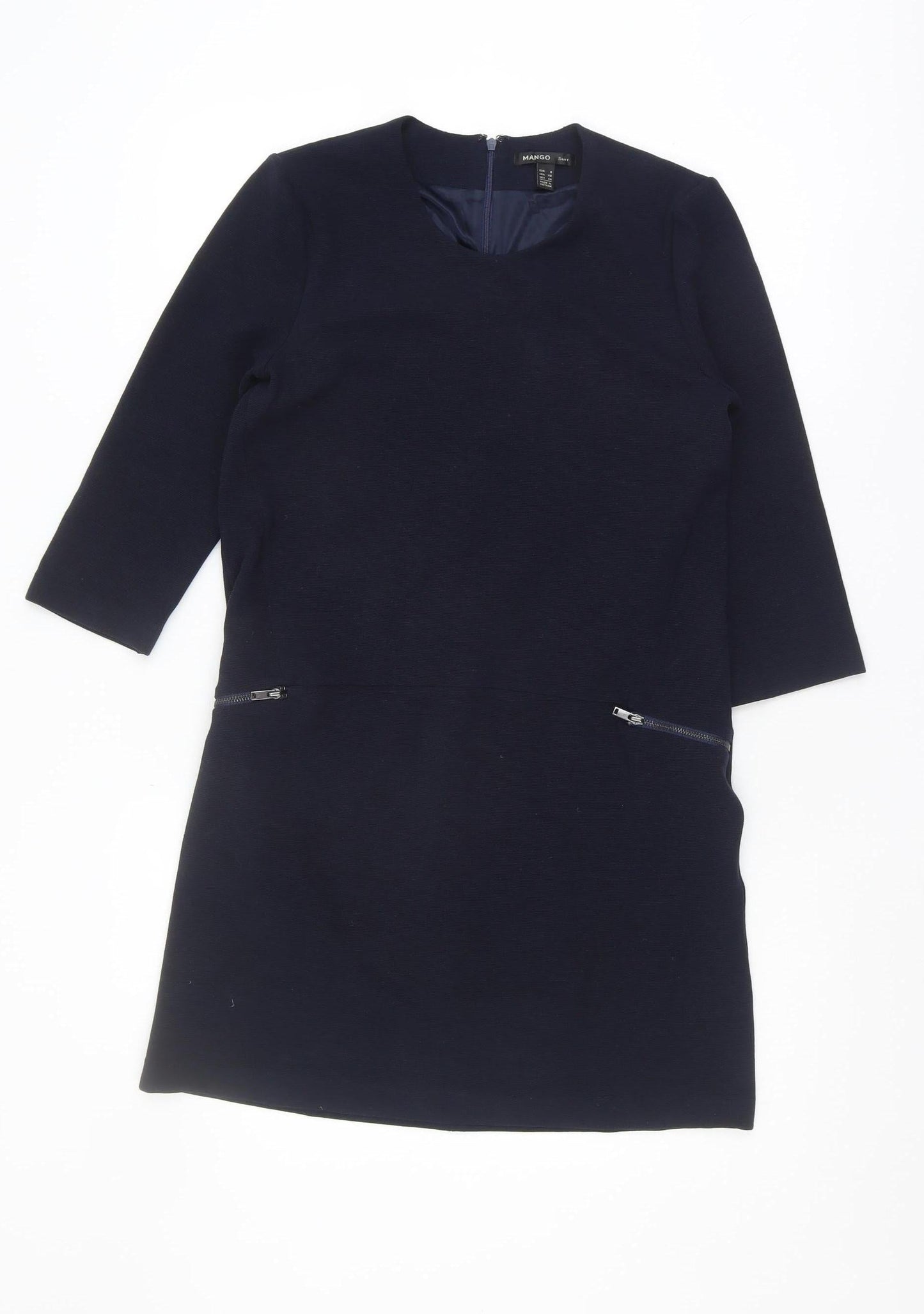 Mango Women's Blue Shift Dress Size S