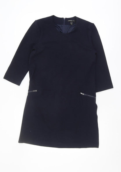 Mango Women's Blue Shift Dress Size S