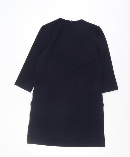 Mango Women's Blue Shift Dress Size S
