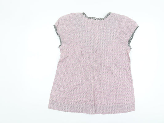 Womens UK Size 10 Monsoon Pink Tunic Blouse