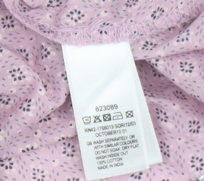 Womens UK Size 10 Monsoon Pink Tunic Blouse