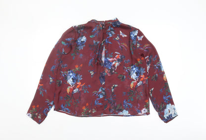Womens UK Size 12 Stradivarius Multicoloured Tunic Blouse