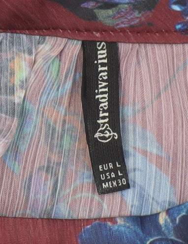 Womens UK Size 12 Stradivarius Multicoloured Tunic Blouse