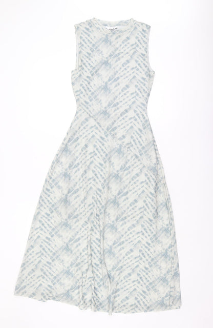 Topshop Women's Grey Midi Tank Dress Size 10