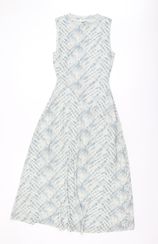 Topshop Women's Grey Midi Tank Dress Size 10