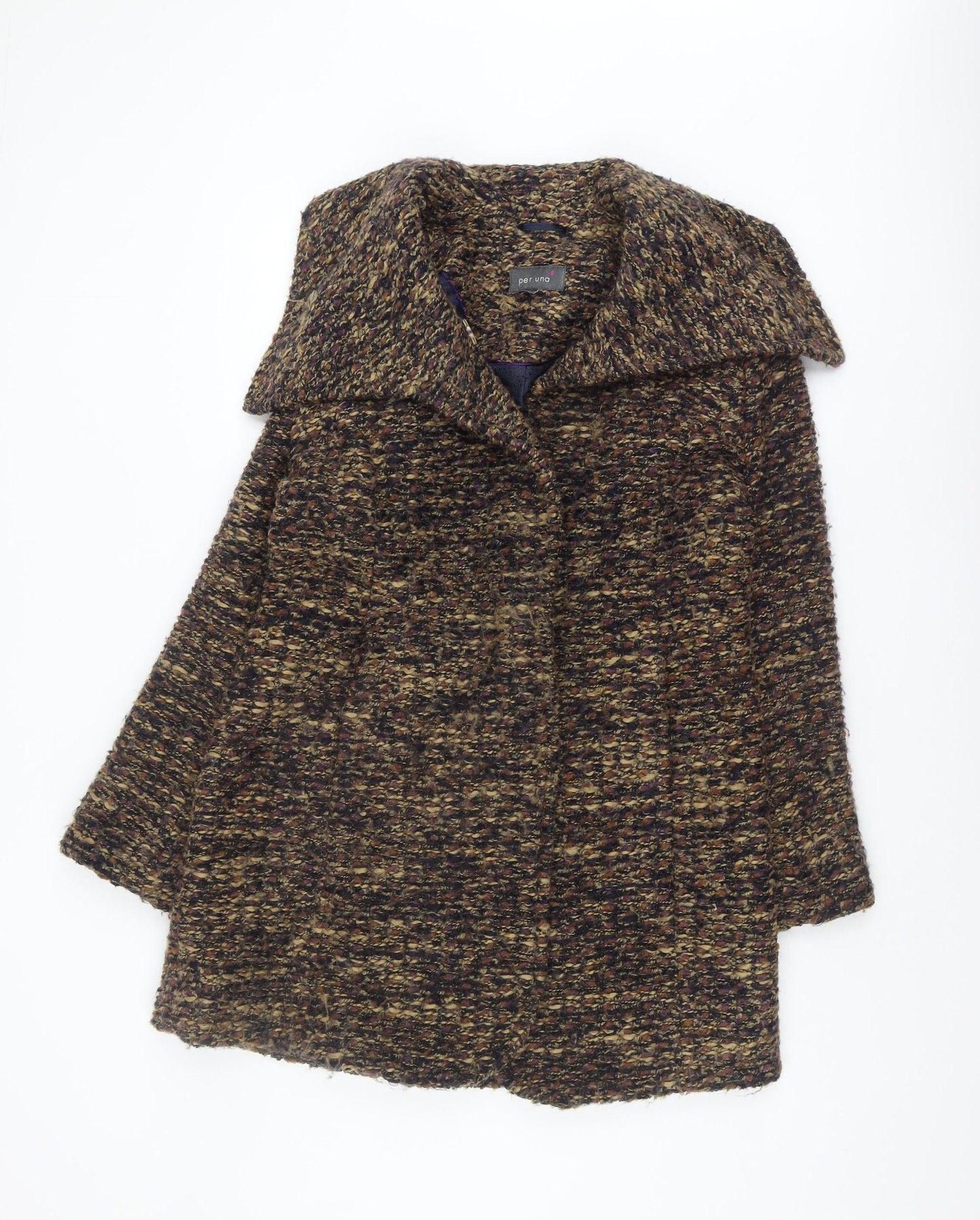 Womens UK Size 12 Marks and Spencer Multicoloured Basic Jacket Coat