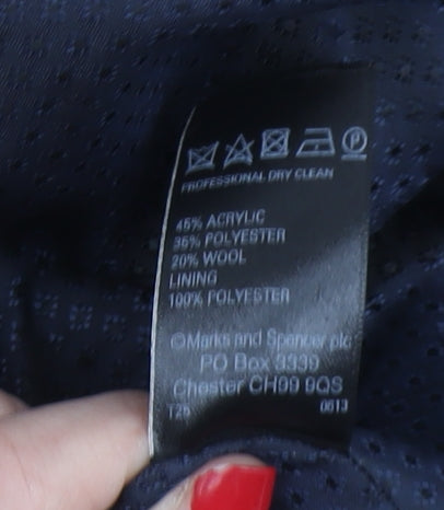 Womens UK Size 12 Marks and Spencer Multicoloured Basic Jacket Coat