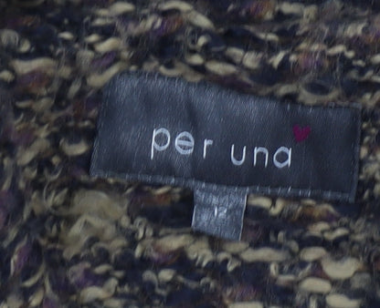 Womens UK Size 12 Marks and Spencer Multicoloured Basic Jacket Coat