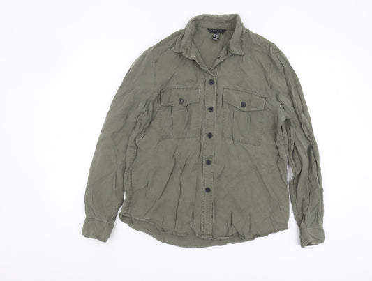 New Look Women's Green Button-Up Shirt
