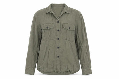 New Look Women's Green Button-Up Shirt