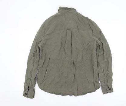 New Look Women's Green Button-Up Shirt