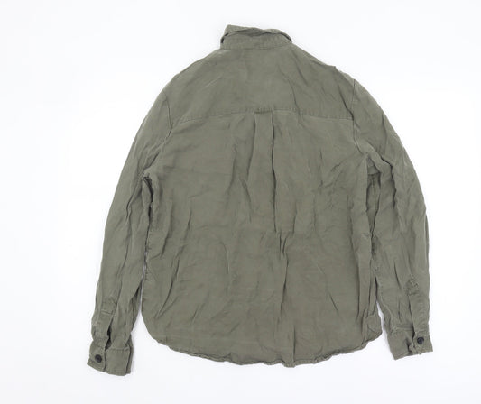 New Look Women's Green Button-Up Shirt