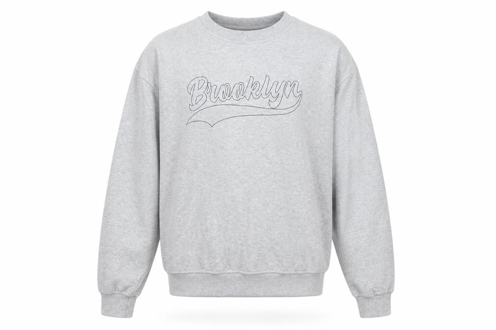 Mens UK Size M PRETTYLITTLETHING Grey Pullover Sweatshirt