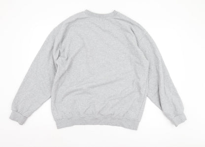 Mens UK Size M PRETTYLITTLETHING Grey Pullover Sweatshirt